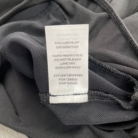 Lulus Mesh Bustier Bodysuit Top Sz S Black Sleeveless Tank Semi-Sheer Going Out - Picture 8 of 9